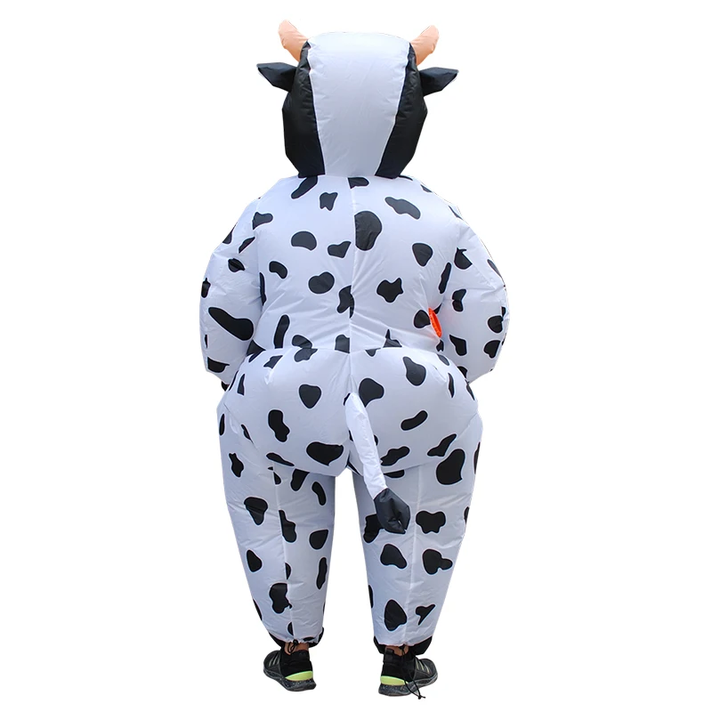 Loween Iatable Costume vache à lait tenue Performance farces accessoires vêtements vache Cosplay 50-90 cm scène ethnique vêtements pour femmes