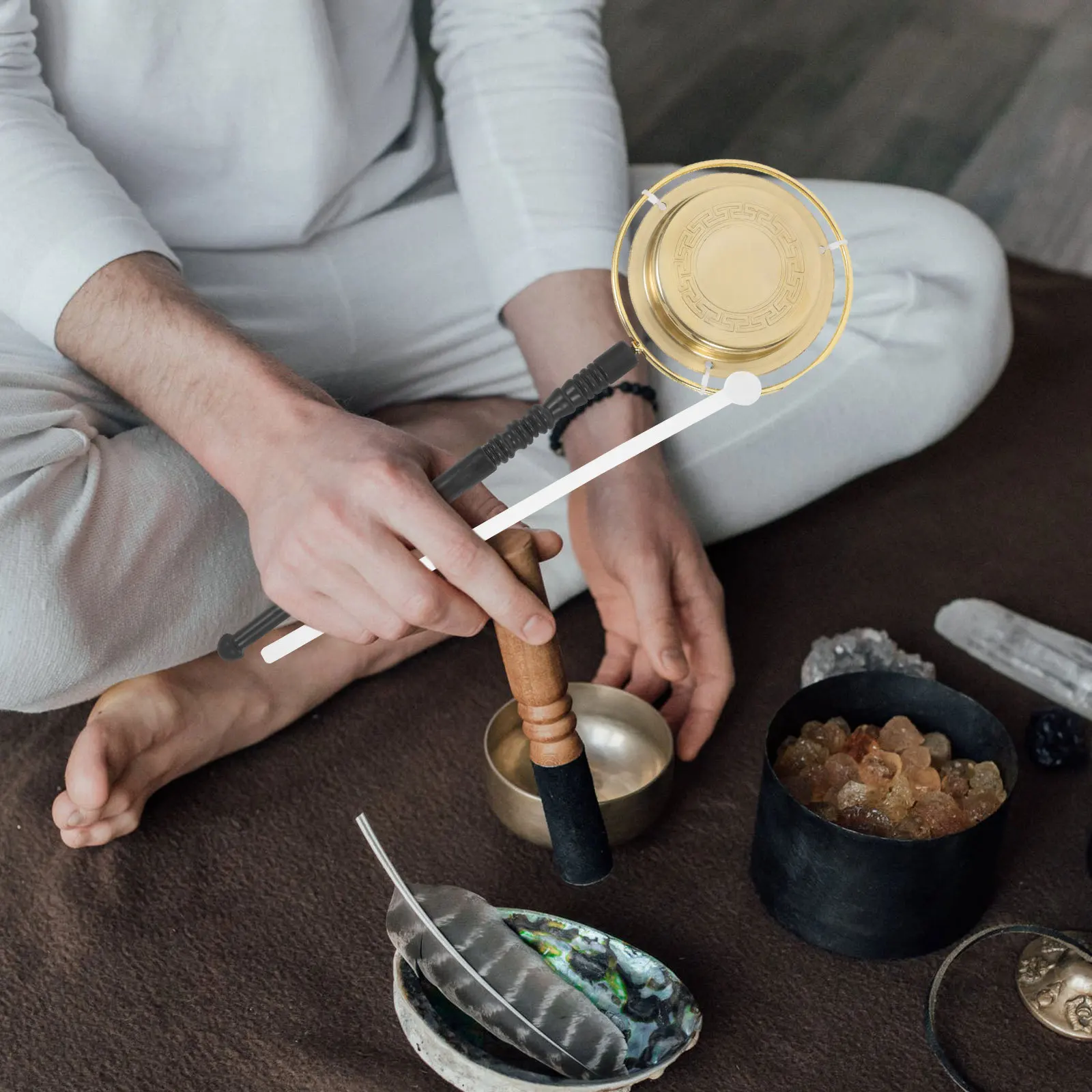 

1Set Buddhist Copper Percussion Instrument for Religious Ceremony Temple Decoration Chinese Musical Instrument Spiritual