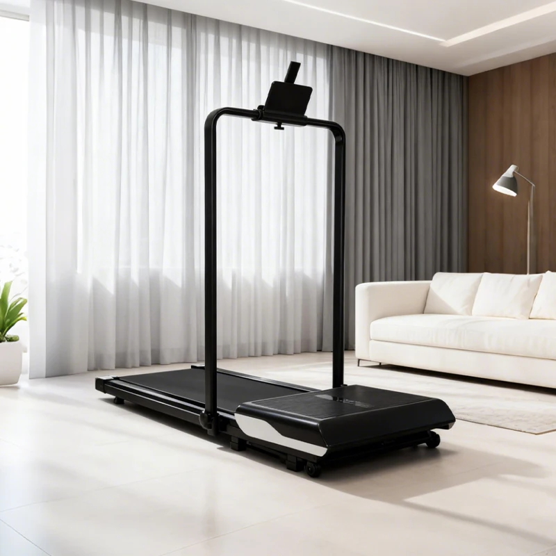 Foldable Portable Electric Jogging Treadmill Integrated Vibration Plate Combo, Fat Reduction Design For Daily Home Workout