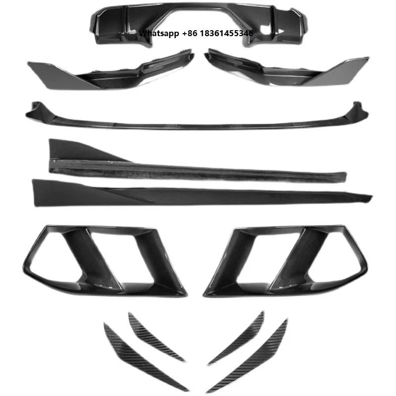 

For Applicable G80G82New M3M4Modified Dry Carbon Fiber Front Splitter Side Skirts Rear Lip Spoiler Air Knife Center Grille