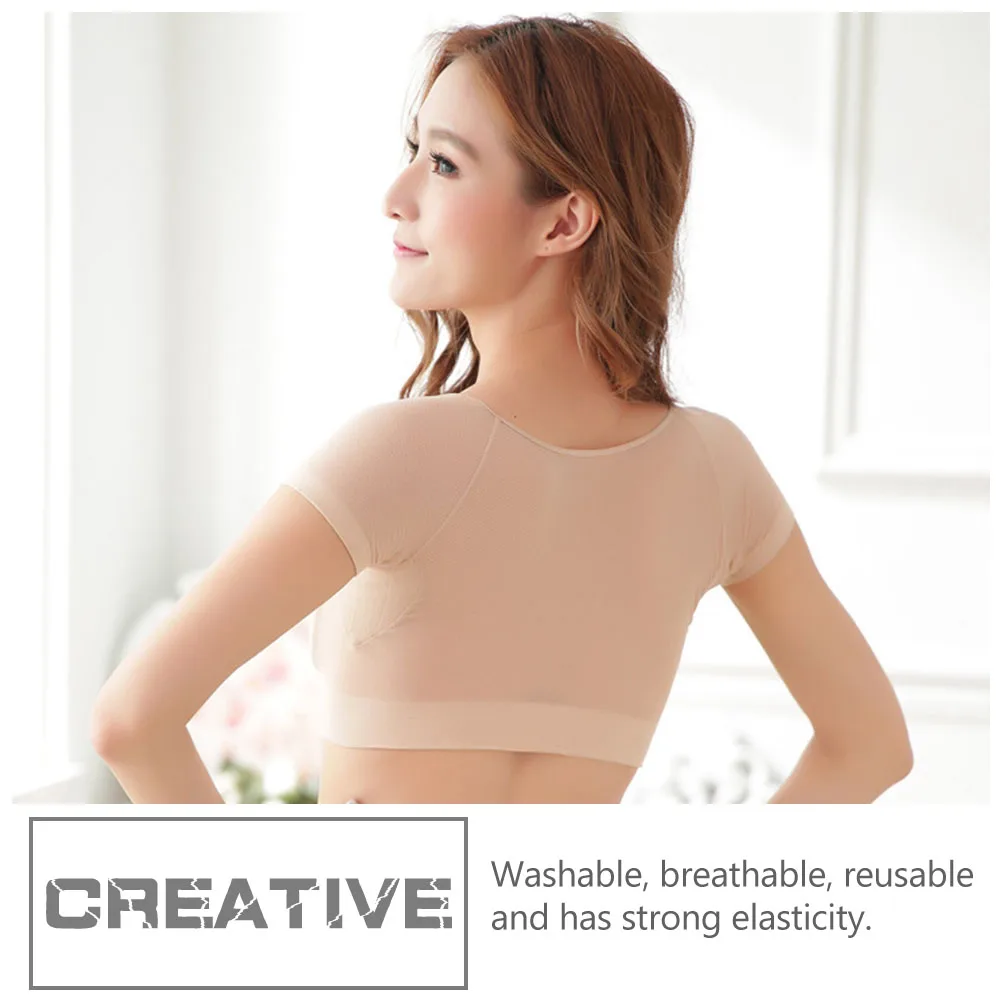 

Underarm Sweat Pads Women Armpit Vest Liner Modal Absorbent Reusable Breathable Summer Outdoor Jogging Running Exercise Birthday