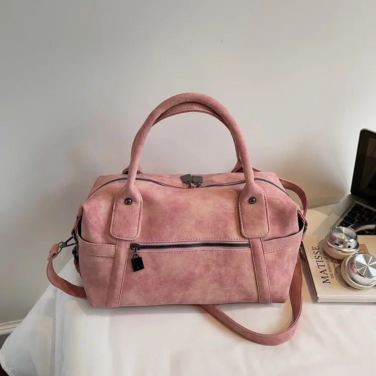 

Women's Luxury Distressed Suede Handbag 2026 New Arrival Multi-Color Large Capacity Shoulder Purse