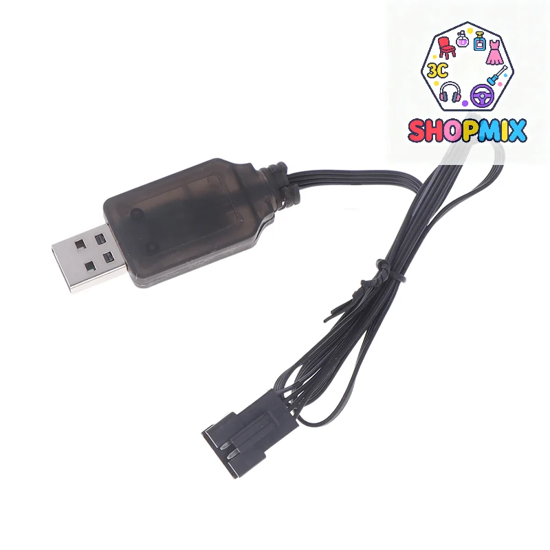 

7.4V SM-4P Plug USB Charger For DE36W DE65 HM202 EC08 EC16 RC Car M416 Electric Battery Charger
