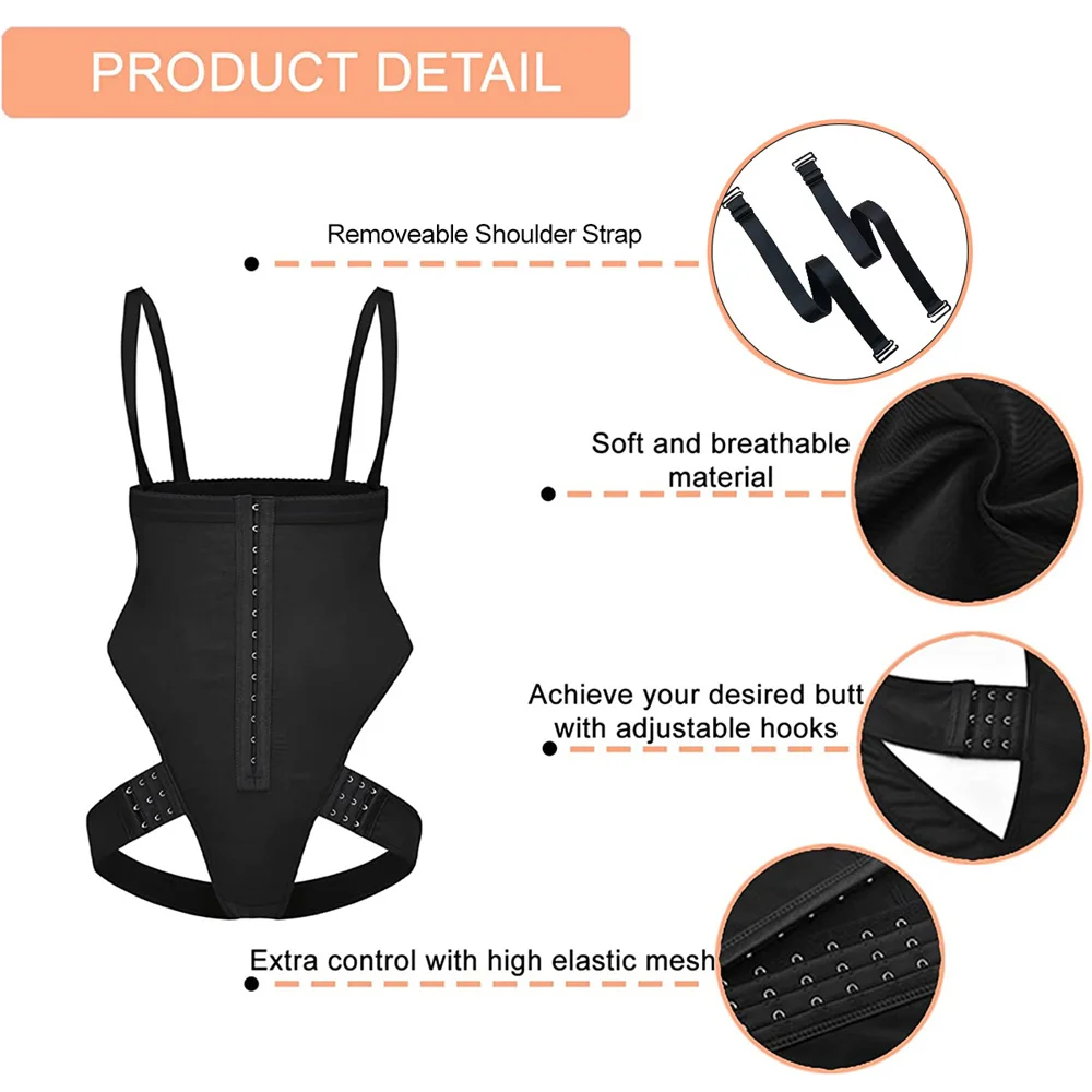 Women Shapewear Bodysuit High Waist Trainer Girdle Shorts Tummy Control Panties Body Shaper Butt Lifter Compression Underwear