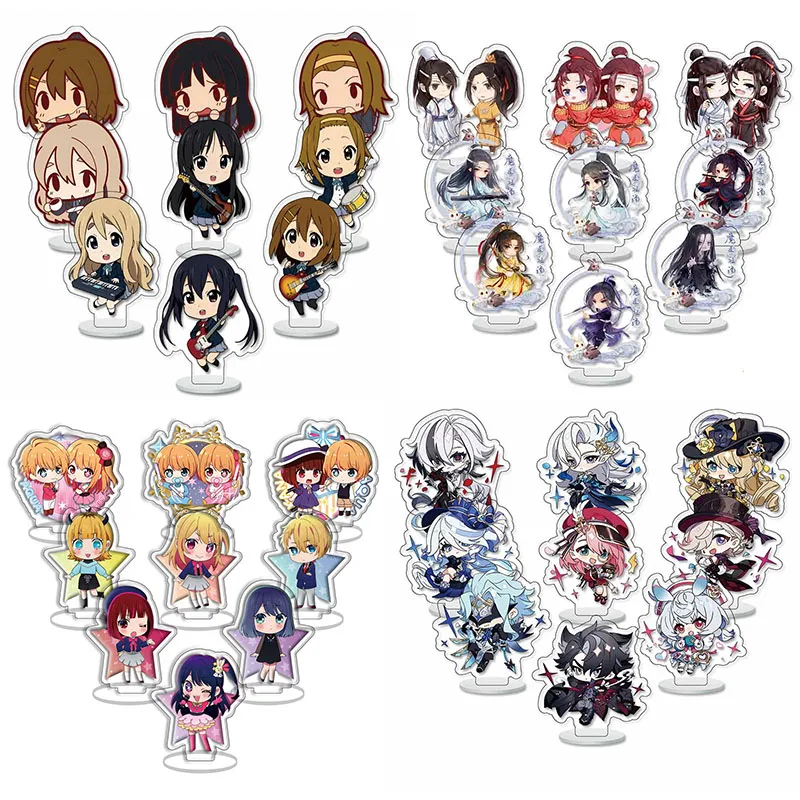 

9pcs/Set Game Omori Pixel Figure Acrylic Keychain Mo Dao Zu Shi Arcylic Stand Model Plate Desk Decor Standing Sign Souvenir Gift