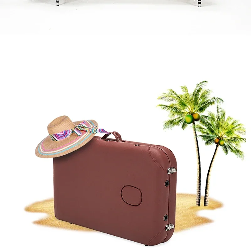 Folding Beauty Bed Professional Portable Spa Massage Tables Lightweight Foldable with Bag Salon Furniture Aluminum alloy