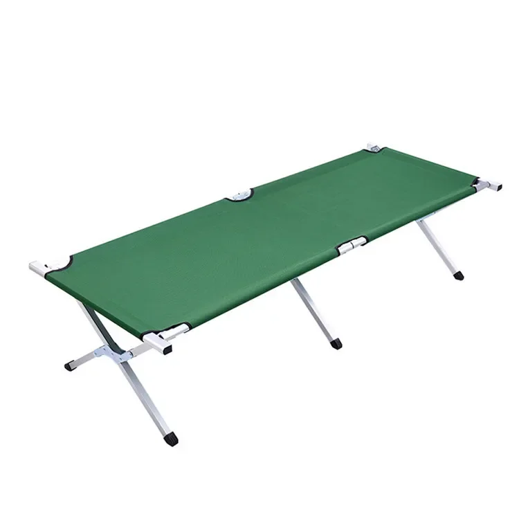 New arrival easy assemble aluminium compact stretcher portable foldable fold folding camp cot bed for adults outdoor camping