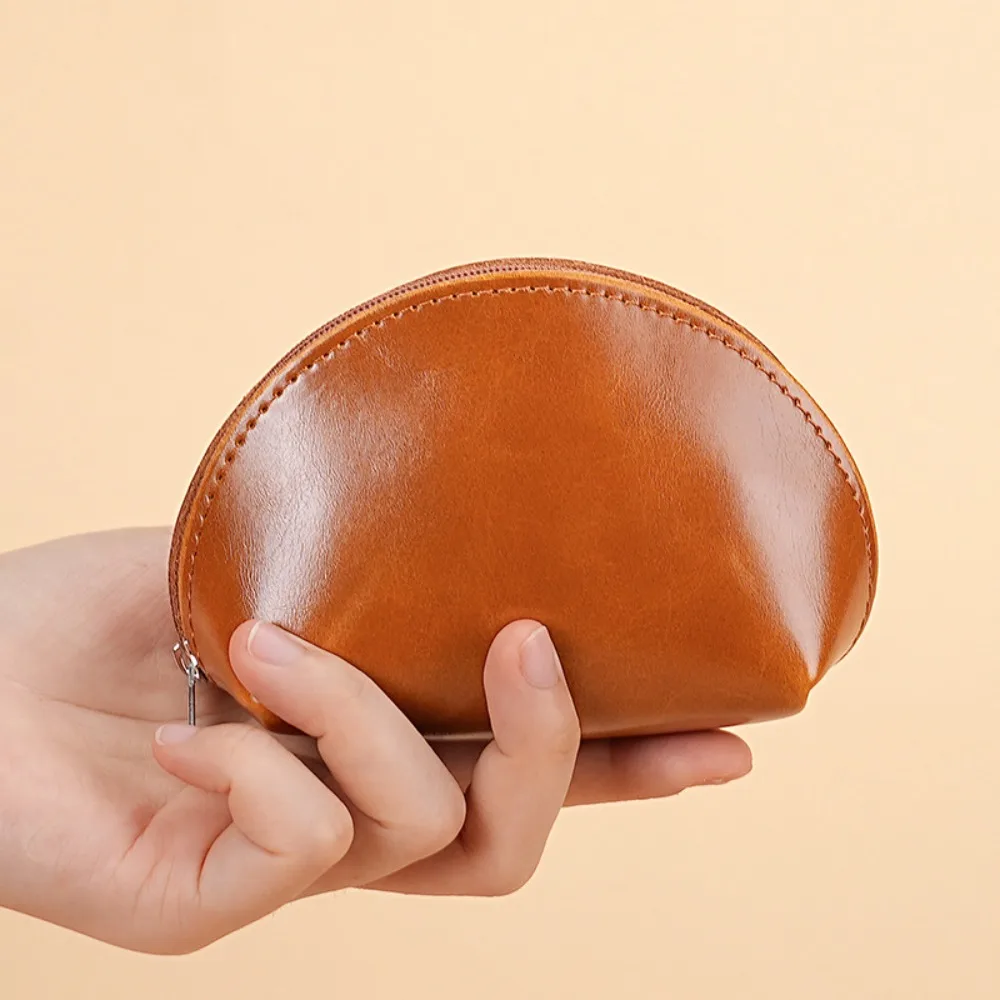 Tragbare PU-Leder-Herren-Geldbörse, Haspe, Reißverschluss, Clutch, einfarbig, Null-Geldbörse, Vintage, mit lockerer Wechsel, Aufbewahrung, Kartentasche