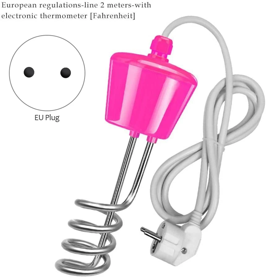 HOT Water Heater for Pool 3000W Stainless Steel Immersion Heater Suspension Electric Water Heater Elements EU Plug
