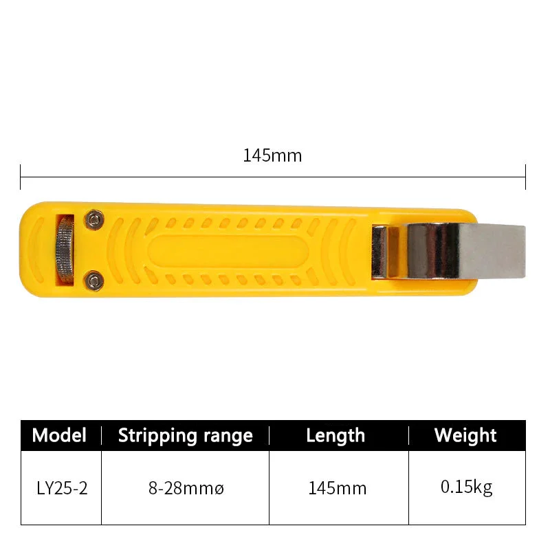 Portable Mini Cable knife wire stripper combined tool for stripping round PVC cable diameter 4-16mm & 8-28mm LY25-1 LY25-2