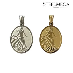 STEELMEGA Stainless Steel Pendant of Medal of the Virtuous Woman for Mormons