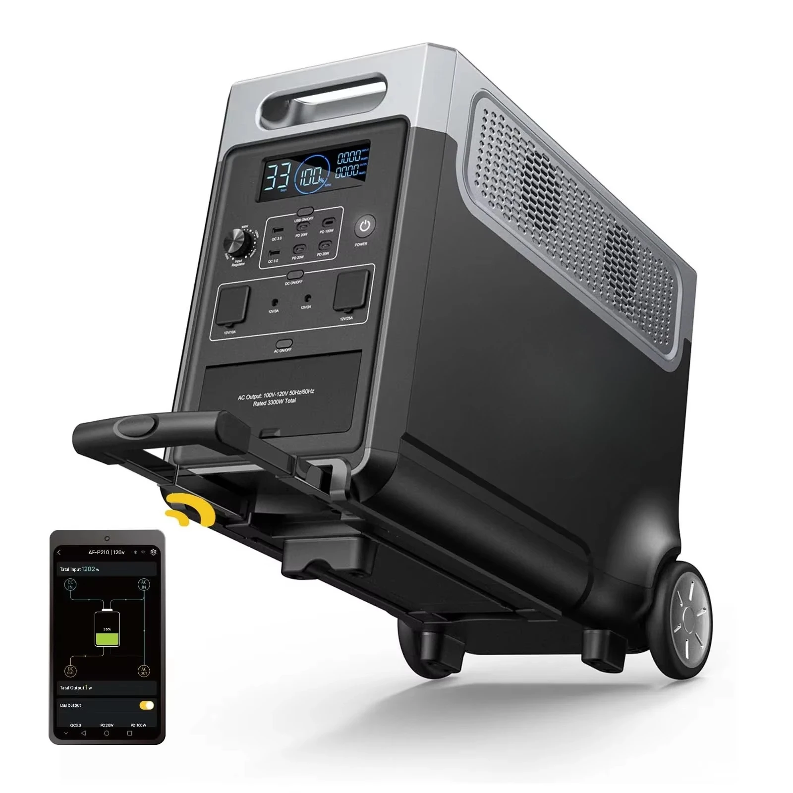 duty-free delivery 3600w portable solar generator and Ups solar system energy storage battery