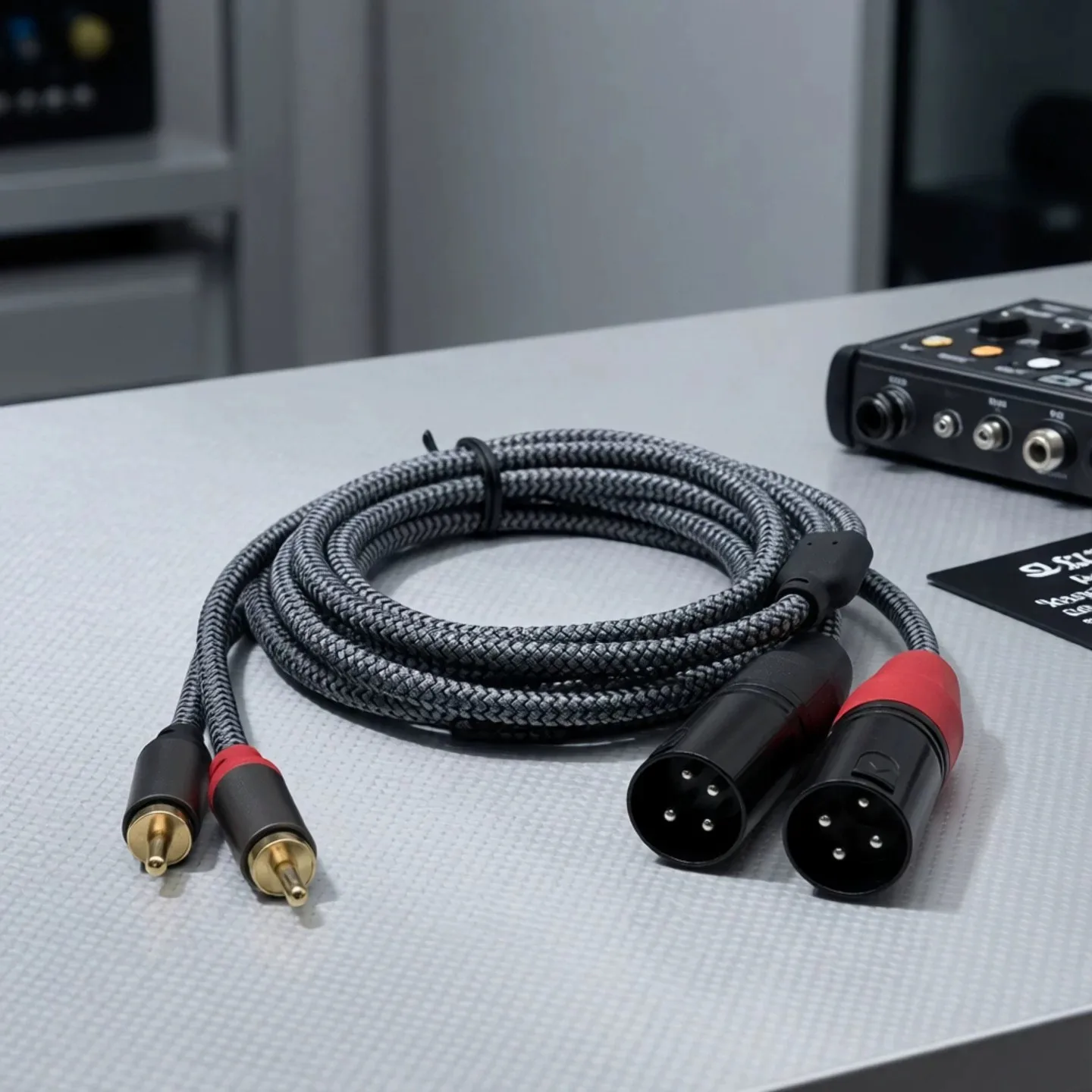Cable de audio HIFI 2RCA a 2XLR (macho), cable XLR de 3 pines (hembra) a RCA macho para altavoz, amplificador, mezclador, cable de conexión