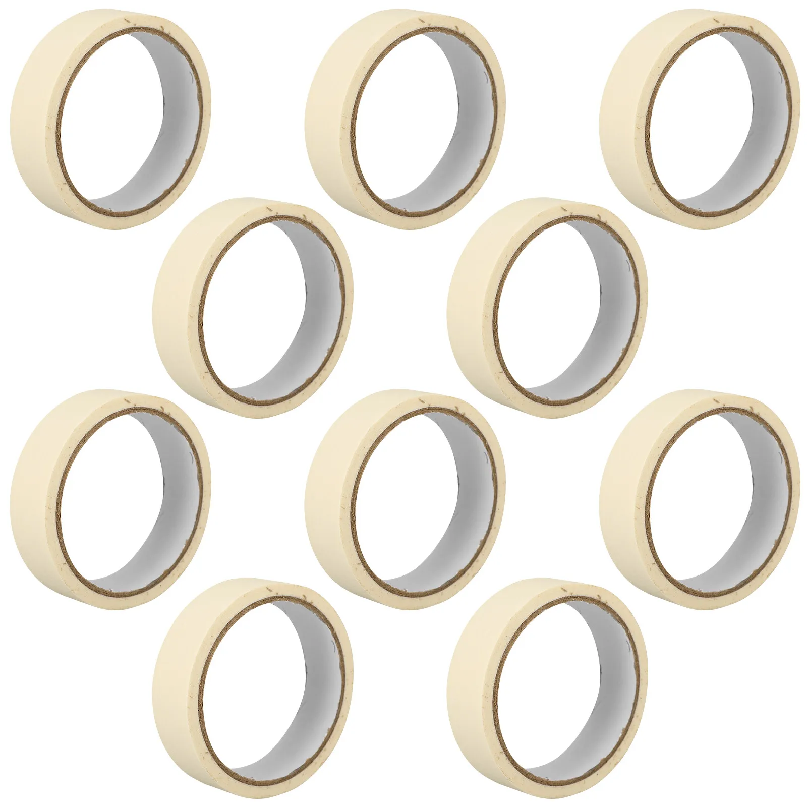 10 Rolls Masking Tape White Paper Paint Tape for Home Decor Wall Art Automotive Painting DIY Projects 20 Meter Each