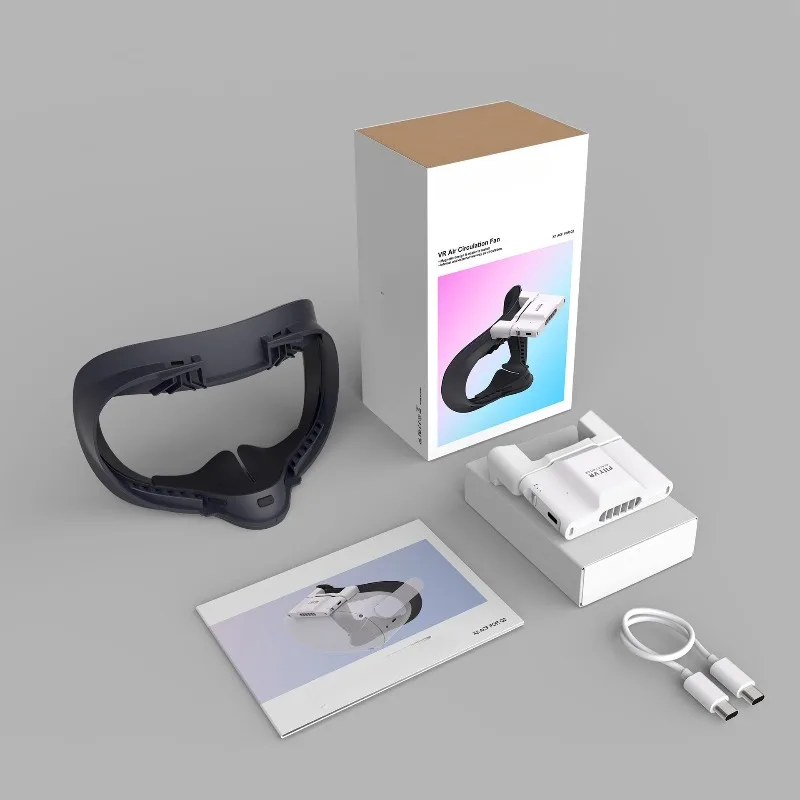 Adapt to Oculus quest2 air circulation cooling mask Q2 VR magnetic suction relief atomization fan accessories