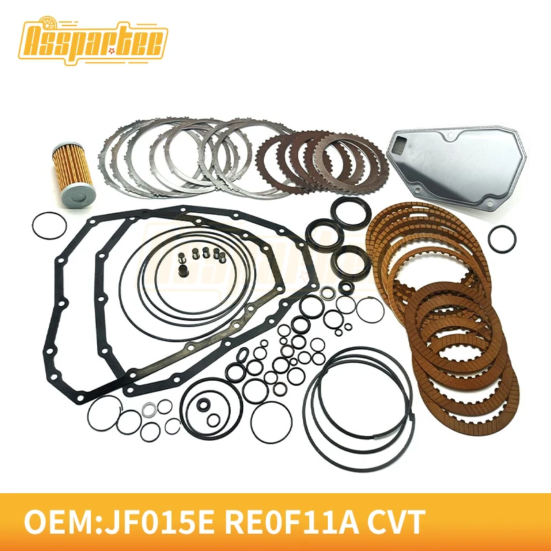 

OEM JF015E RE0F11A CVT Transmission Master Rebuild Kit Filter Clutch Disc For NISSAN