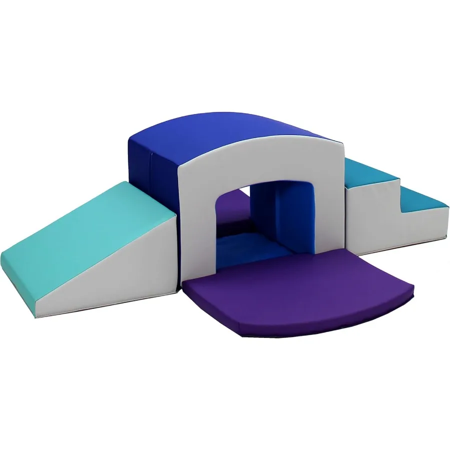 

SoftScape Playtime Grow-n-Learn Tunnel Climber Plus Pads для малышей и детей (3 шт.) — современный/фиолетовый