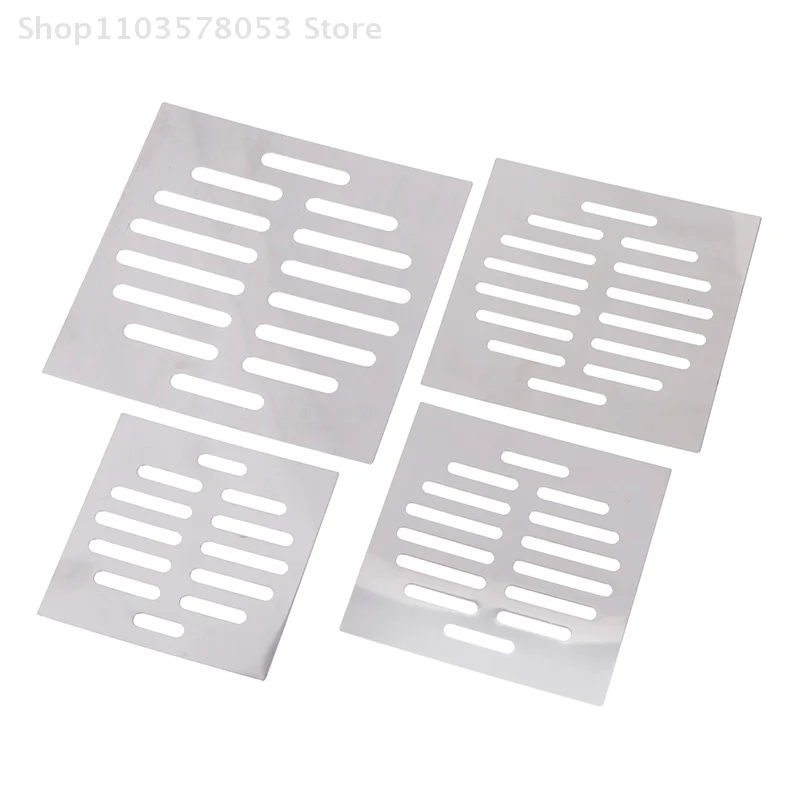 1Pc Square Floor Drain Cover Drain Hole Floor Drains Net Cover Stainless Steel Hair Catcher Filter Stopper Bathroom Parts