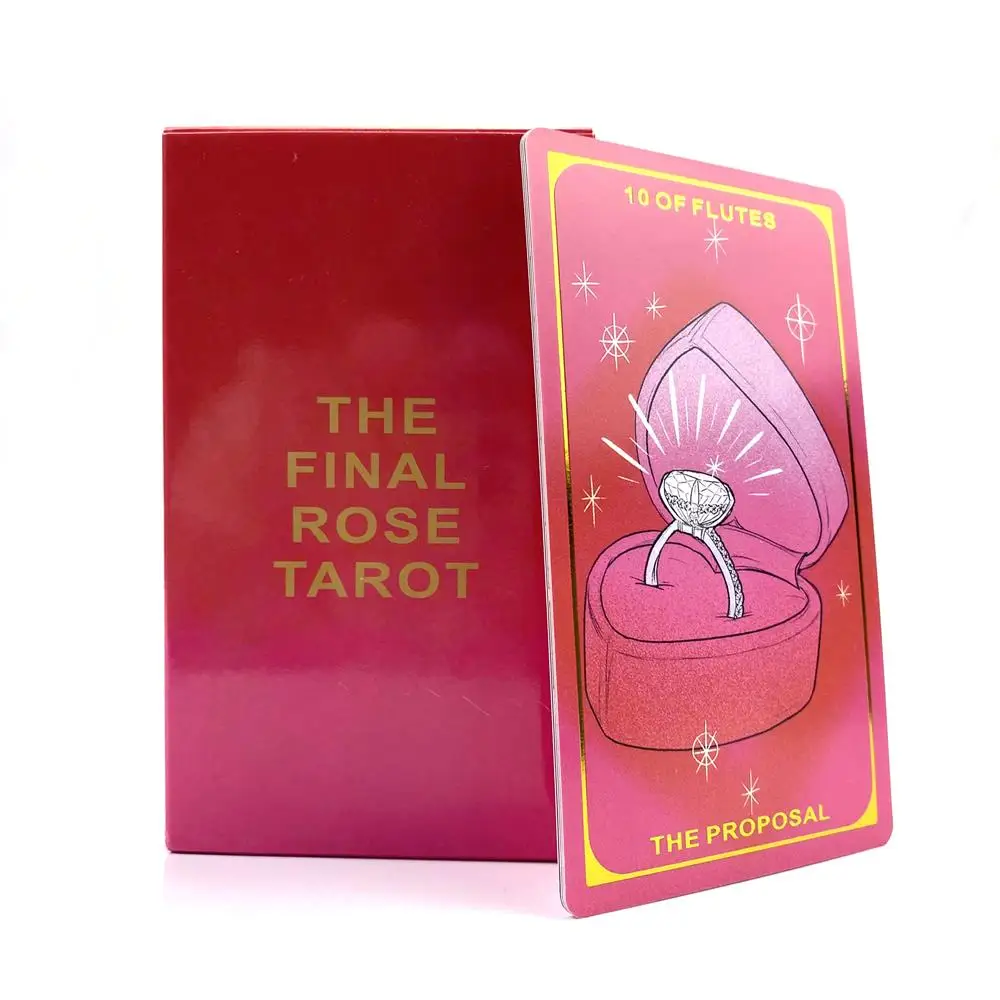 The Final Rose Tarot Board Game Fortune Telling Game Portable Tarot Cards Set For Tarot Cards Lovers Partty Game Favor