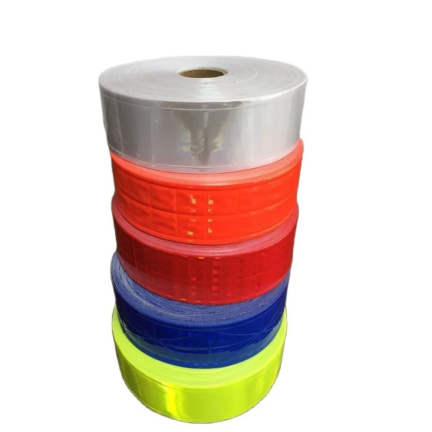 5 CM * 1 M PVC Reflecterende Waarschuwing Tape Wegverkeer Kleding Tas Schoenen Reflecterende Strips