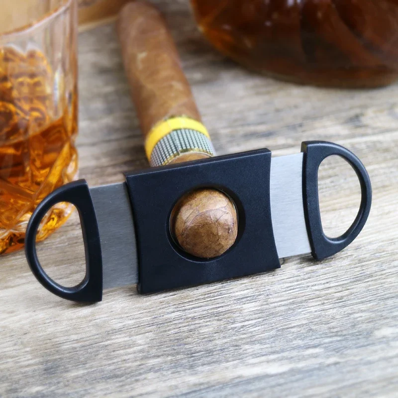 Cortador de cigarros clásico de acero inoxidable, tijeras de viaje para fumar, accesorios de regalo para novio, 2022