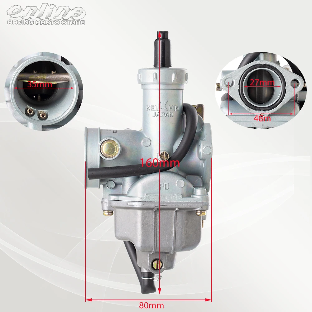 PZ27 Carburetor 27mm Carburador For CG125 CG150 CG200 TR250 175CC 200cc 250c TXM155 ATC200X AKT150 ATV Quad Go Kart Dirt Bike