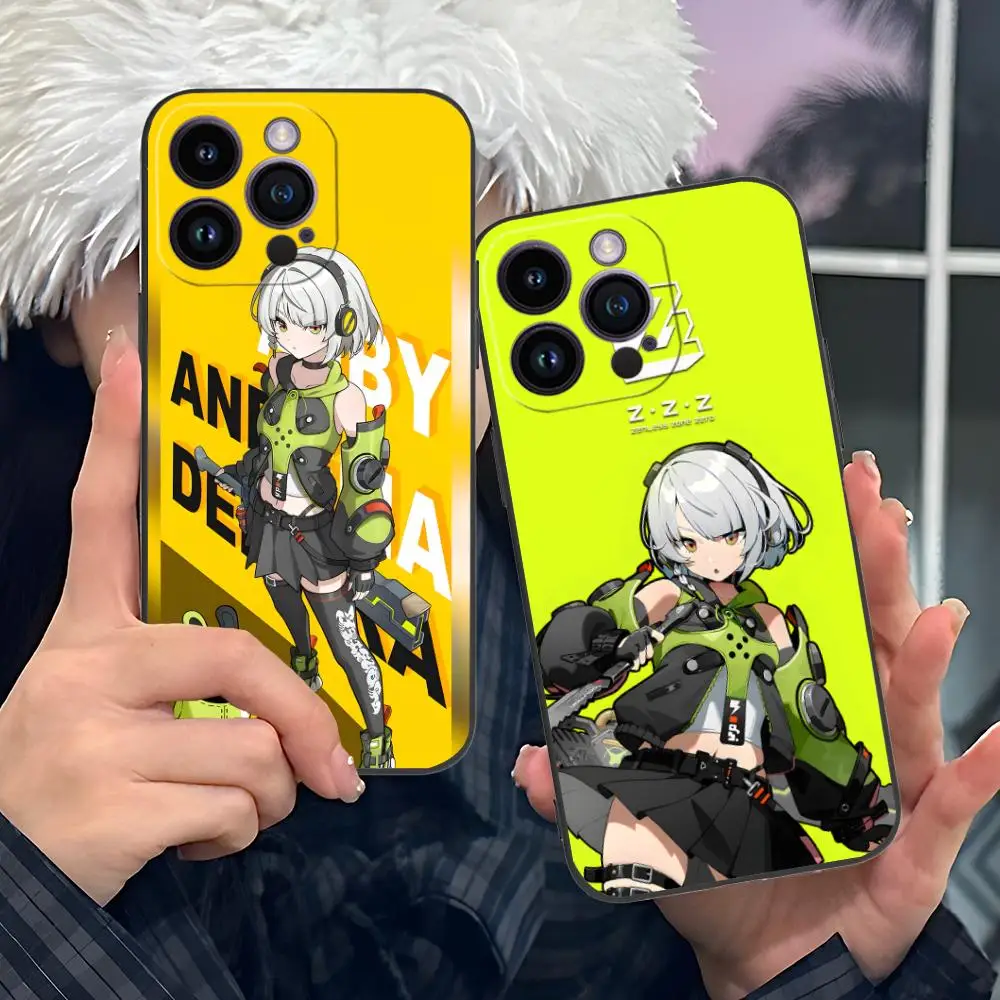 

Чехол для телефона ZZZ Silver Soldier Anby для iPhone 17, 16, 15, 14, 13, 12, 11 X XR XS 8 7 Pro Max Plus, мини-цветный защитный чехол, роскошный