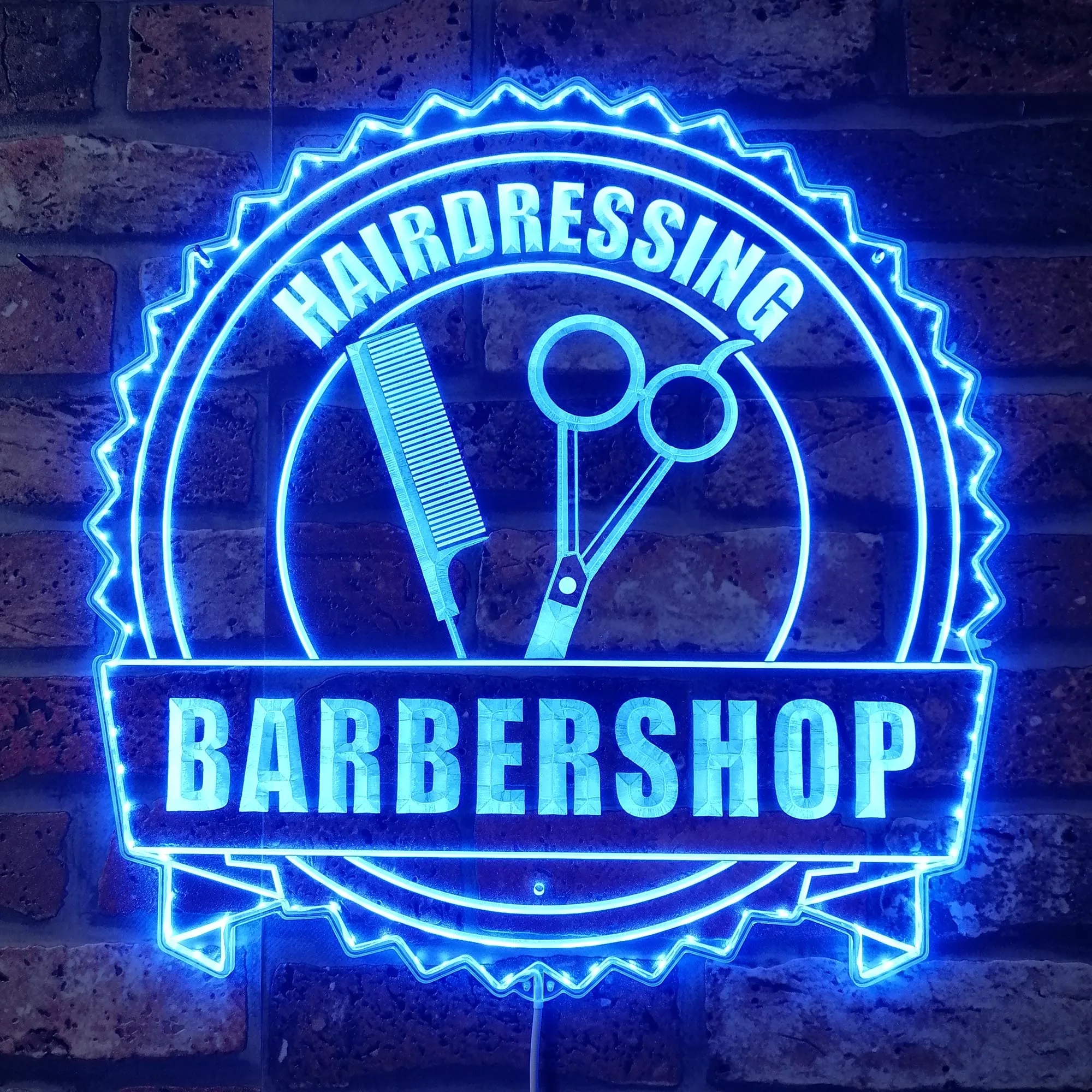 Hairdressing Barbershop Hair Cut Glam Led Neon Sign st06-fnd-i0098-c