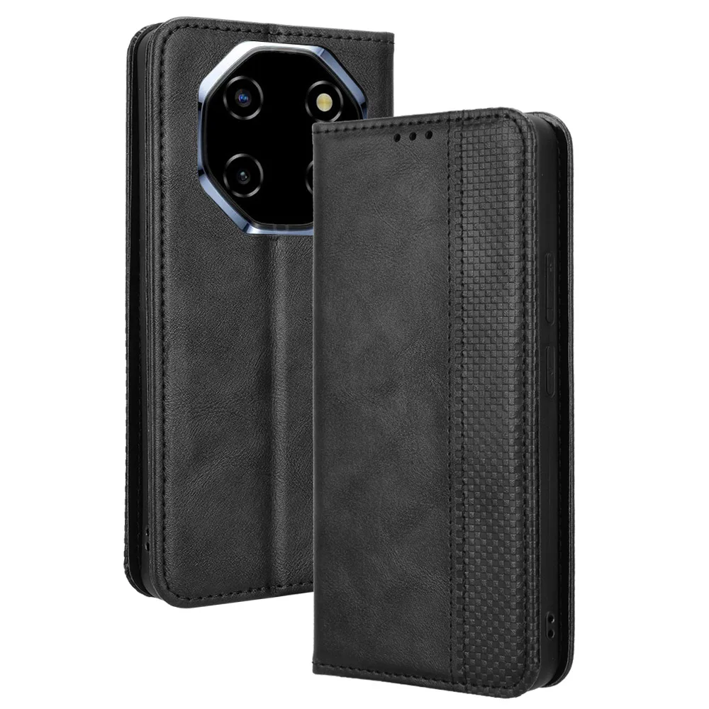 Para Blackview Shark 6, Cartera de cuero PU con tapa de lujo, funda de adsorción magnética para Blackview Shark 6 Shark6, bolsa para teléfono