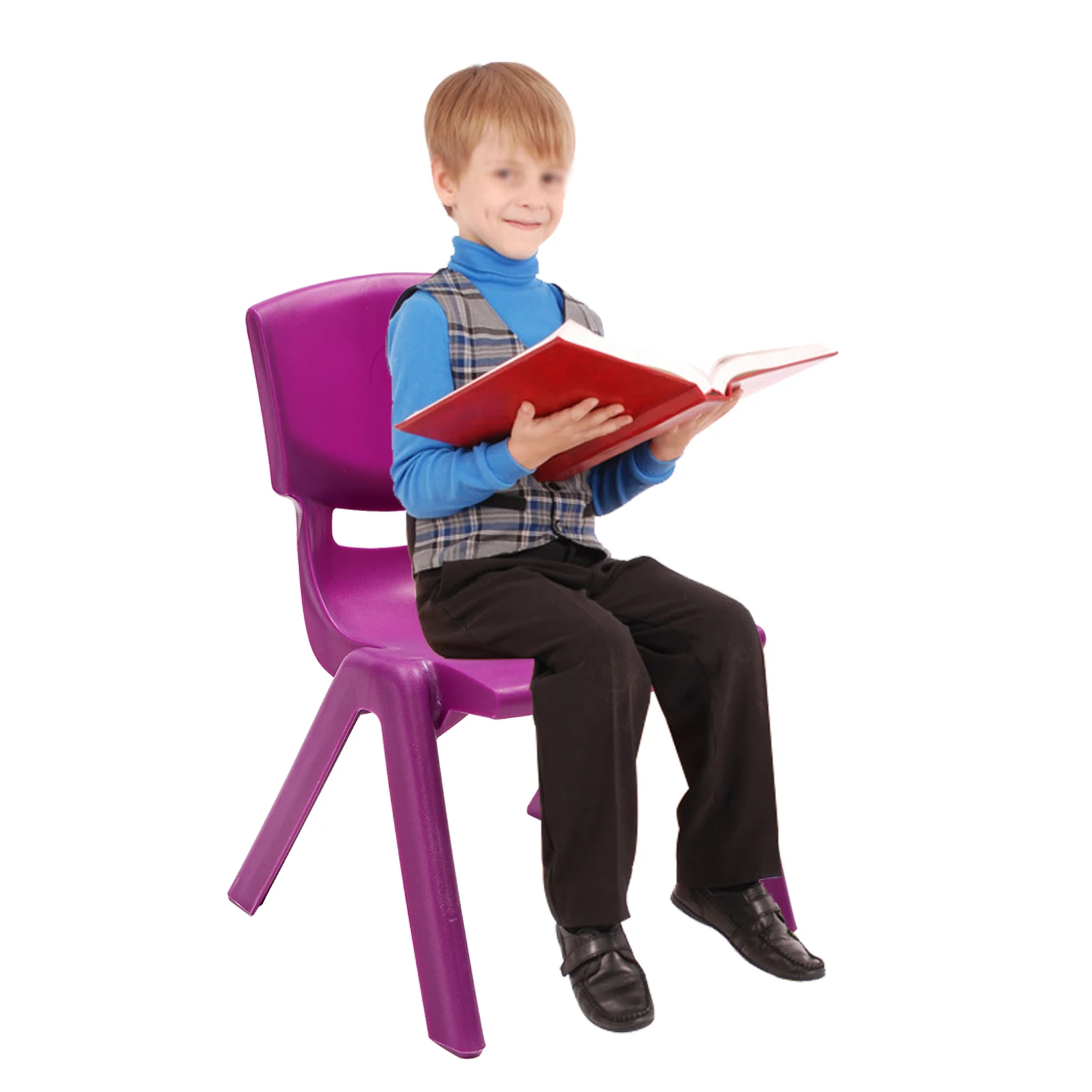 Multifunctional Stackable Chairs for Children, High Load Capacity, Space-Saving, Easy to Clean, Ideal for School, Play, and