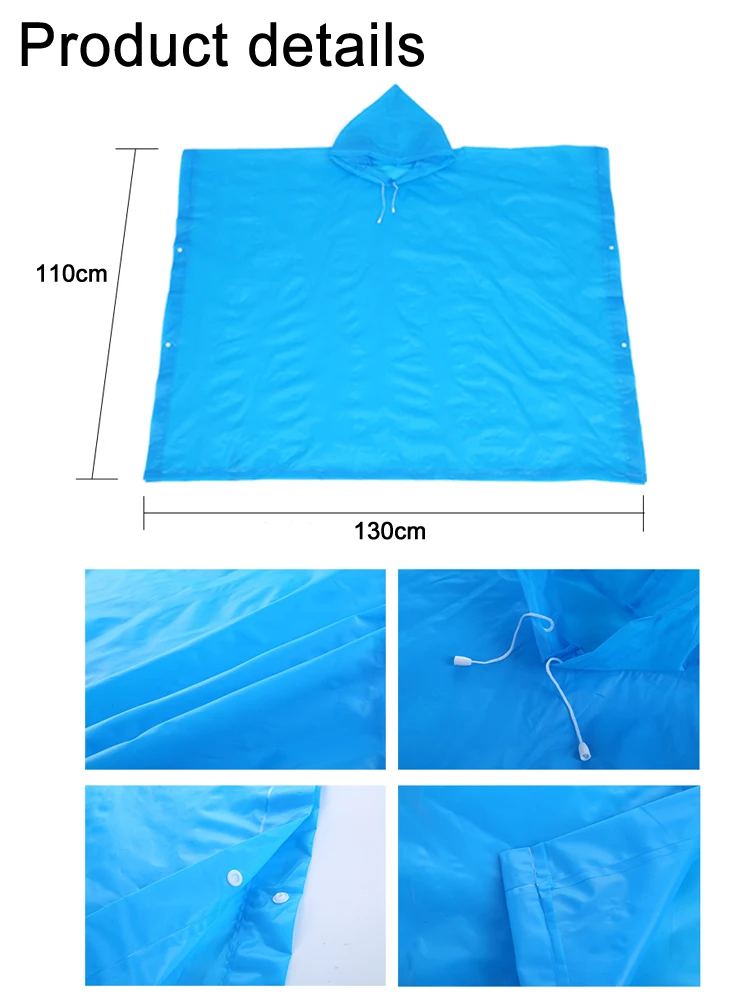 Transparent Windproof Bicycle Motorcycle Raincoat Woman Rain Poncho Impermeable EVA Hiking Raincoats For Man