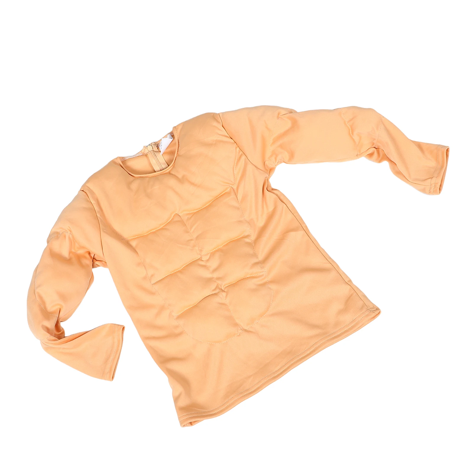 

Muscle Costume Men Fake Chest Abs Shirt Lightweight Polyester Material Ideal Muscle Lines Kids Boys Halloween Cosplay Party