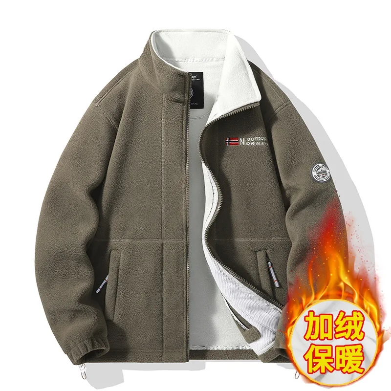 

Мужские однотонные простые базовые повседневные модные вельветовые куртки с воротником-стойкой и длинными рукавами, мужские новые модные осенне-зимние пальто, топы