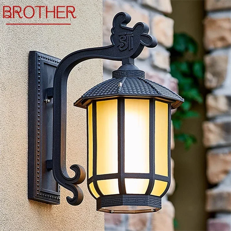 

BROTHER Contemporary LED Outdoor Wall Lamps Electric Simplicity Waterproof Balcony Hallway Courtyard Villa Gate Hotel