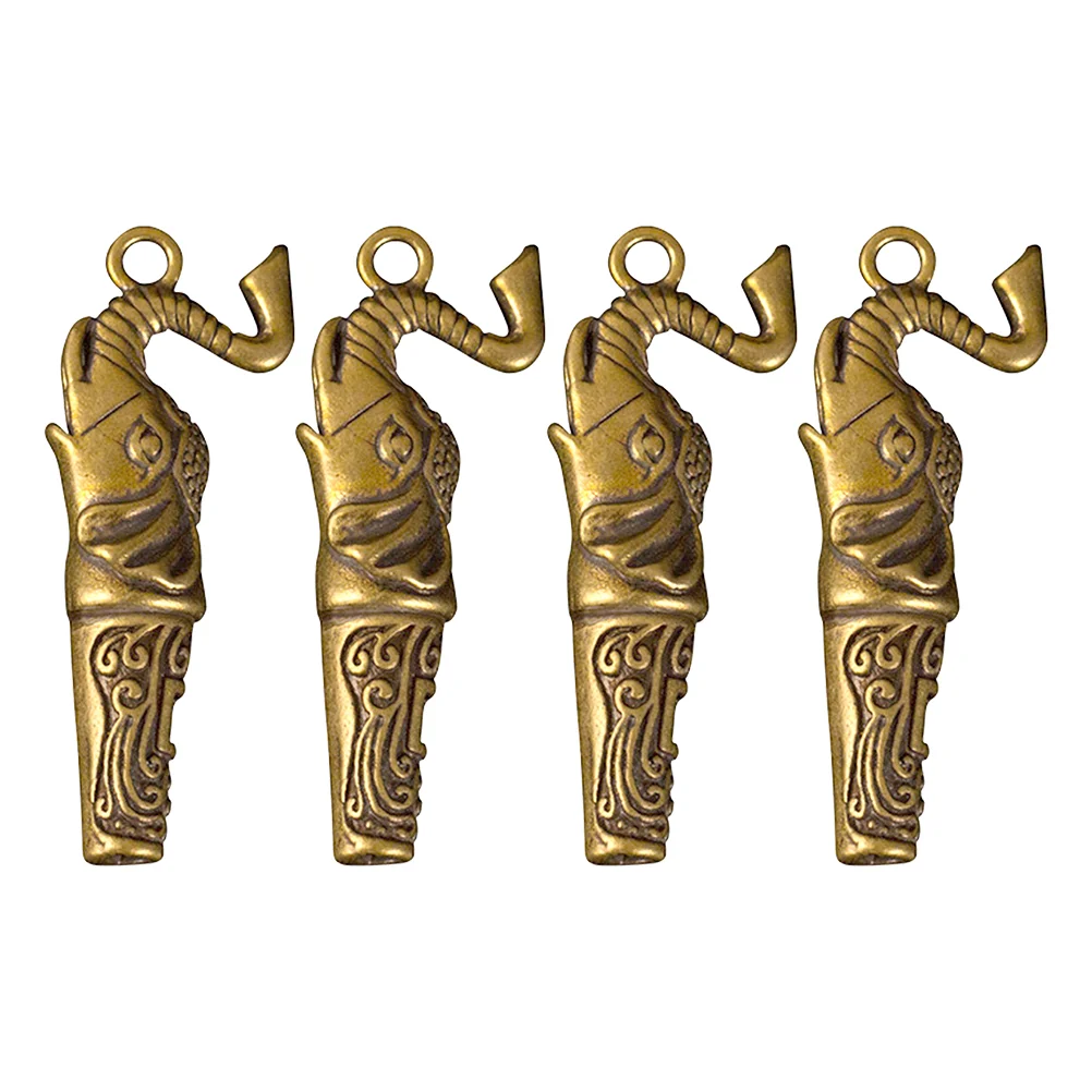 4 pçs elefante apito acessório de acampamento cobre caminhadas decoração emergência brinquedo ao ar livre criança chave fob