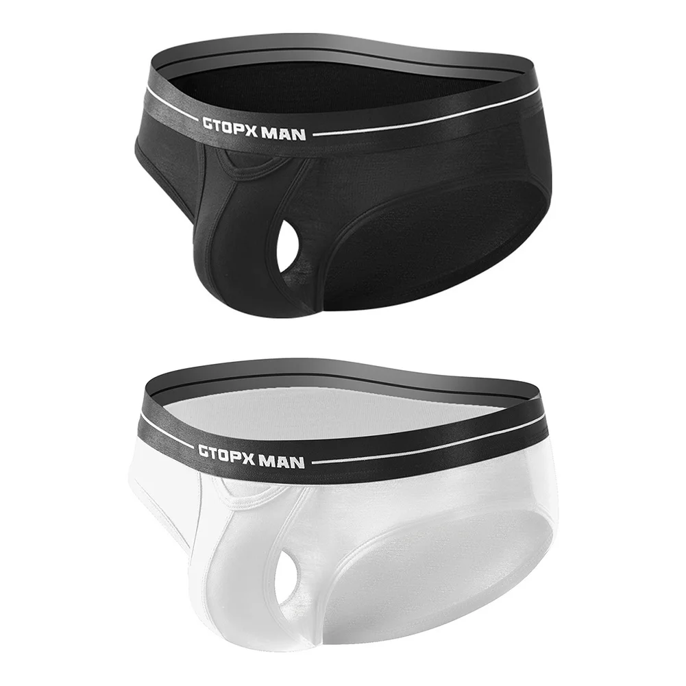 

Quick Dry Man Sexy Underwear Briefs Low Waist Trunks Breathable Panties Elastic Pouch Lingerie Men's Comfortable Underpants