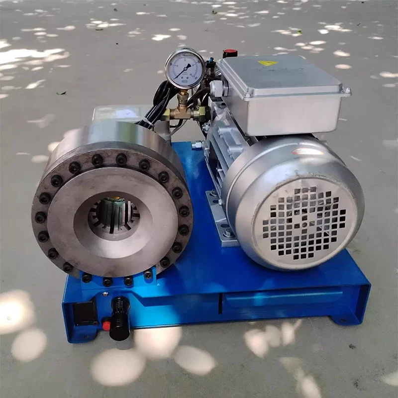 Hydraulic compression machine for pressing hydraulic hoses and fittings portable manual 1/4-1