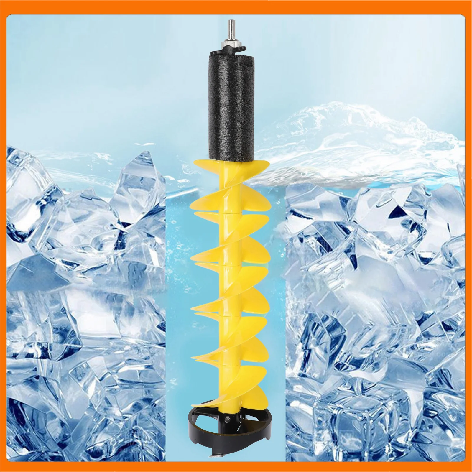 

Ice Auger 6 Inch Diameter 28 Inch Length Electric Ice Fishing Auger Drill Bit with Floating Device