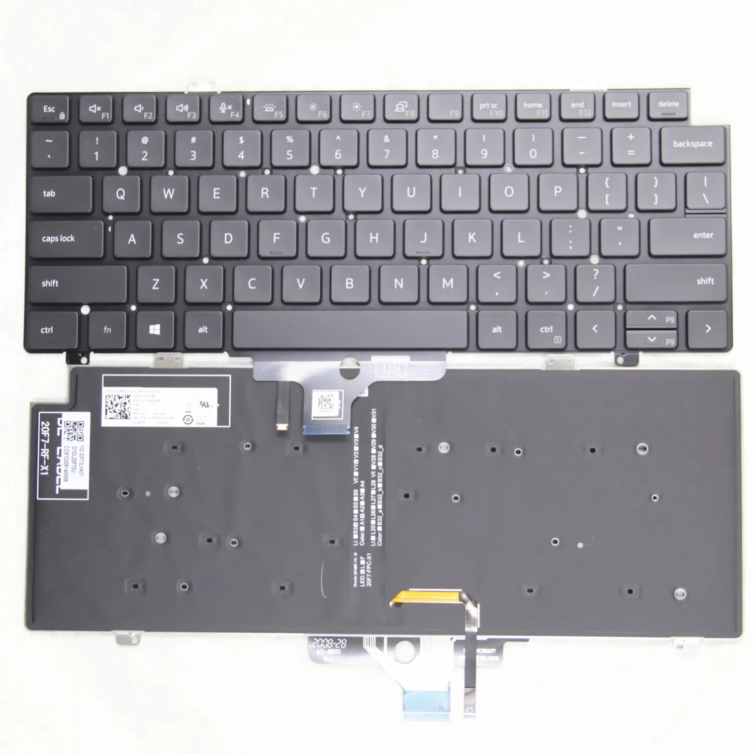 

100%New Original US for DELL Latitude 7420 5420 5421 7520 English Laptop Keyboard With Backlit 0CW3R5 DLM20F73USJ698