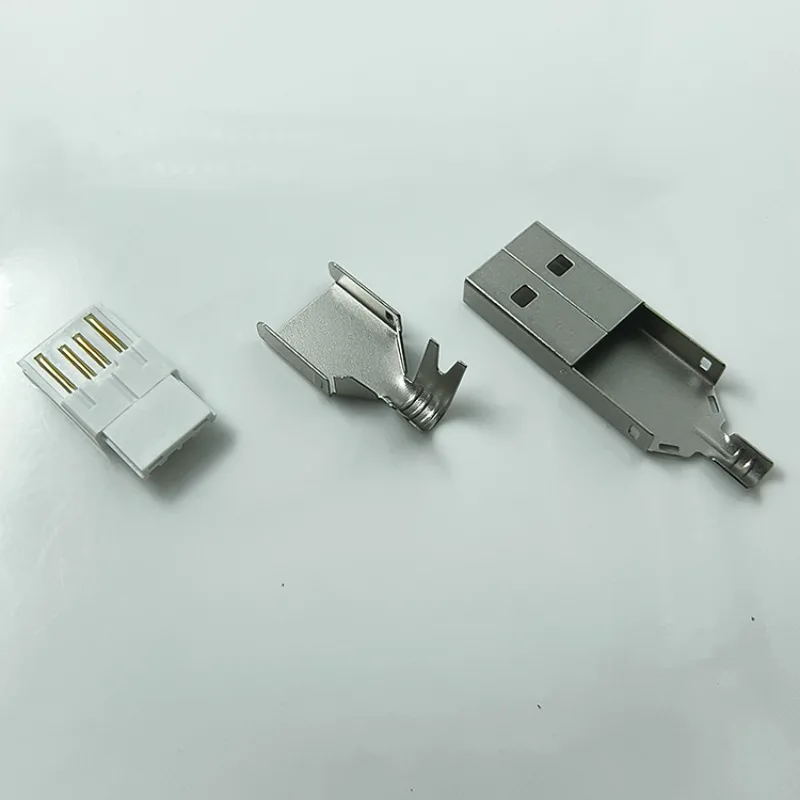 RHZX22628 마이크로 USB 수형 커넥터, 전면 5개 및 후면 4개 와이어 납땜 타입, V8 플러그, 3피스 USB 충전 데이터 케이블 (모바일용)