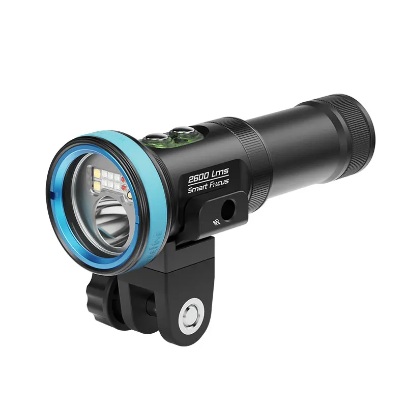 WEEFINE Smart Focus 2600 Lumen with Automatic Color Light Mode Underwater Photography Video Lamp Scuba Diving Strobe