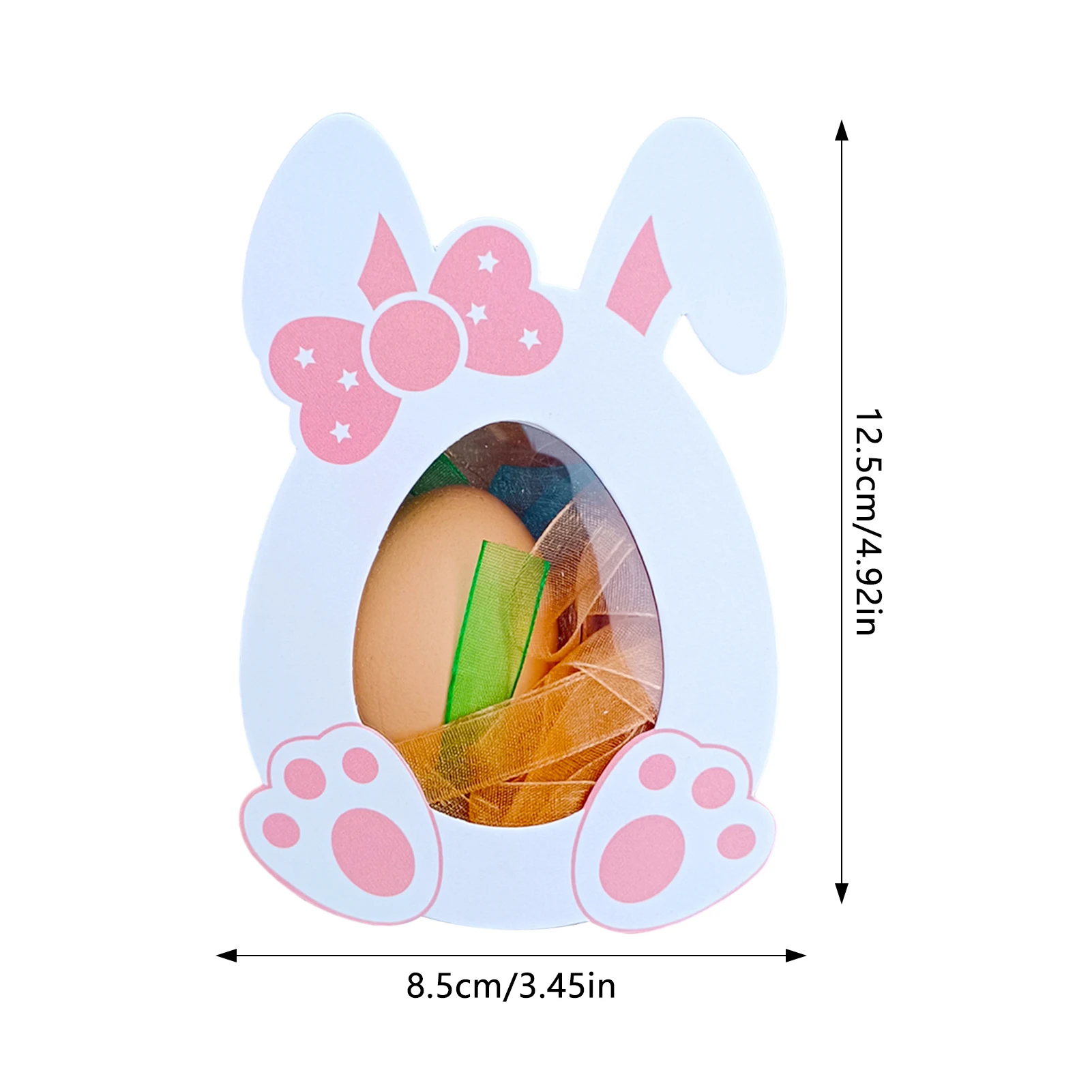 Scatole regalo per cartoni animati Scatole a forma di coniglietto pasquale Porta caramelle unico Decorazione festiva adatta per l'ufficio scolastico