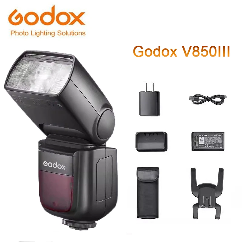 

Godox V850III SetTop Flash Camera GN60 76W 2.4G Wireless X System Li-ion Battery Speedlite for Sony Fujifilm Canon Nikon Olympus