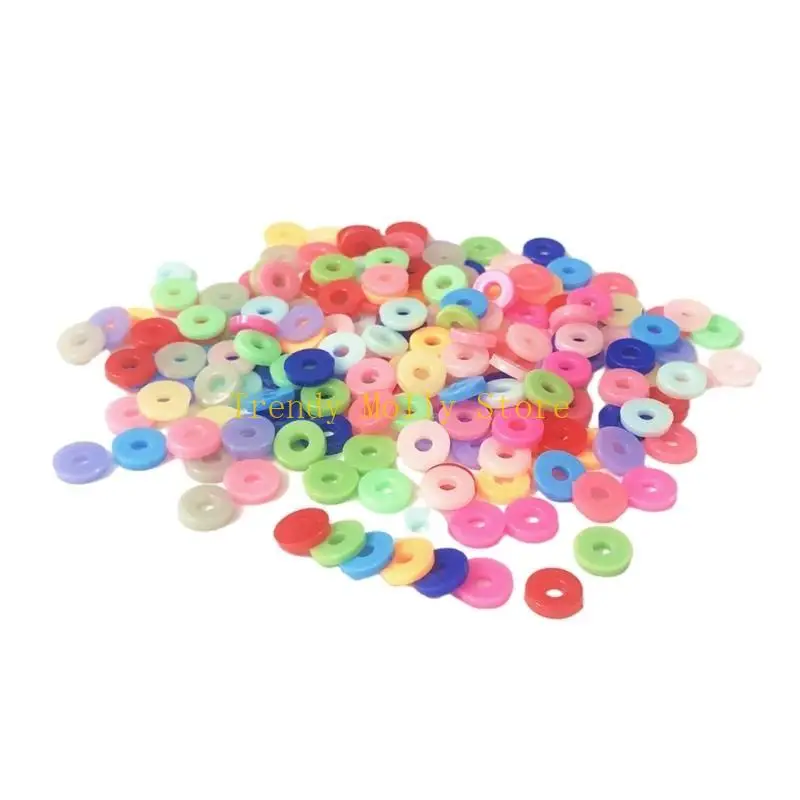 

N5KB 6mm Spacer Beads for Bracelets Necklace Making Fashion Multi Color Spacers for Jewellery Handmade Craft Supplies 200pcs