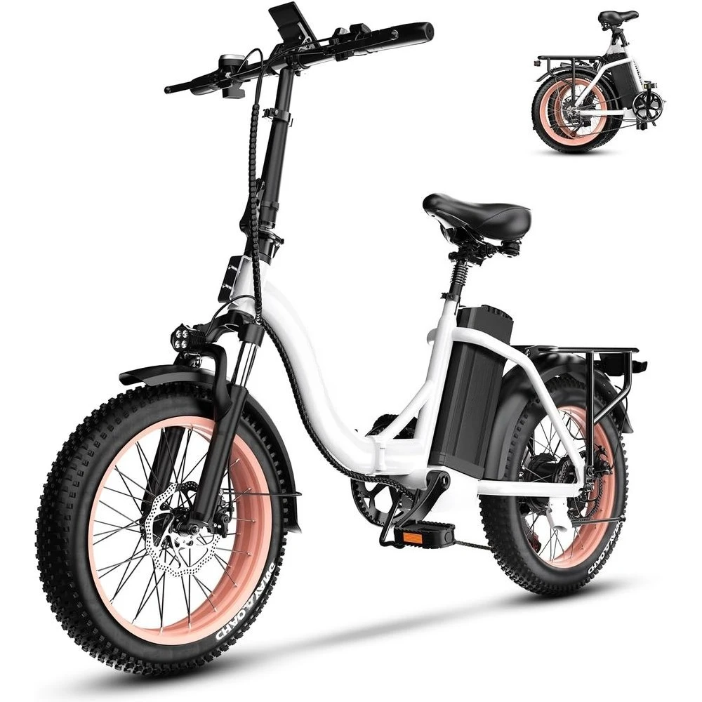 

Складной электрический велосипед мощностью 1000 Вт, аккумулятор 48 В, 20 Ач, 30+ миль в час, дальность действия 80 мили, пригородный электровелосипед для взрослых с 20 толстыми шинами, по индивидуальному заказу