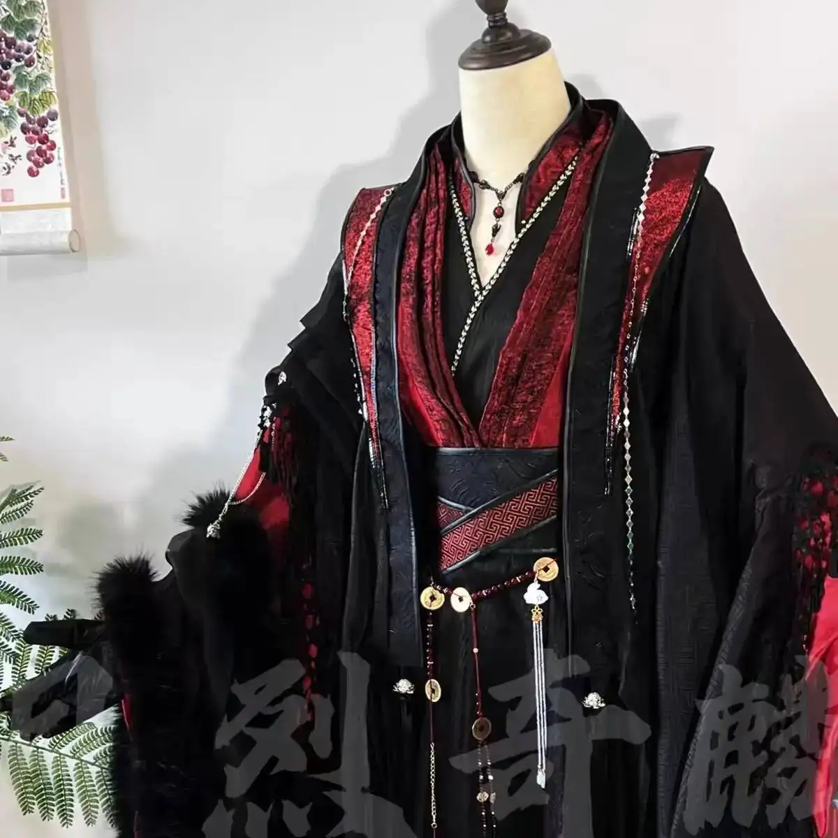 MDZS مشتقة أداء متعدد الاستخدامات زي الهالوين التأثيري كرنفال فستان السلف القديم من ييلينغ وي Wuxian تأثيري