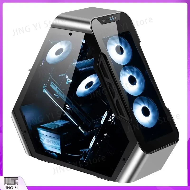 ITX mATX ATX Computer Case Tempered Glass Panel Desktop Gaming PC Chassis Support Water Cooling RGB DIY Tower Box