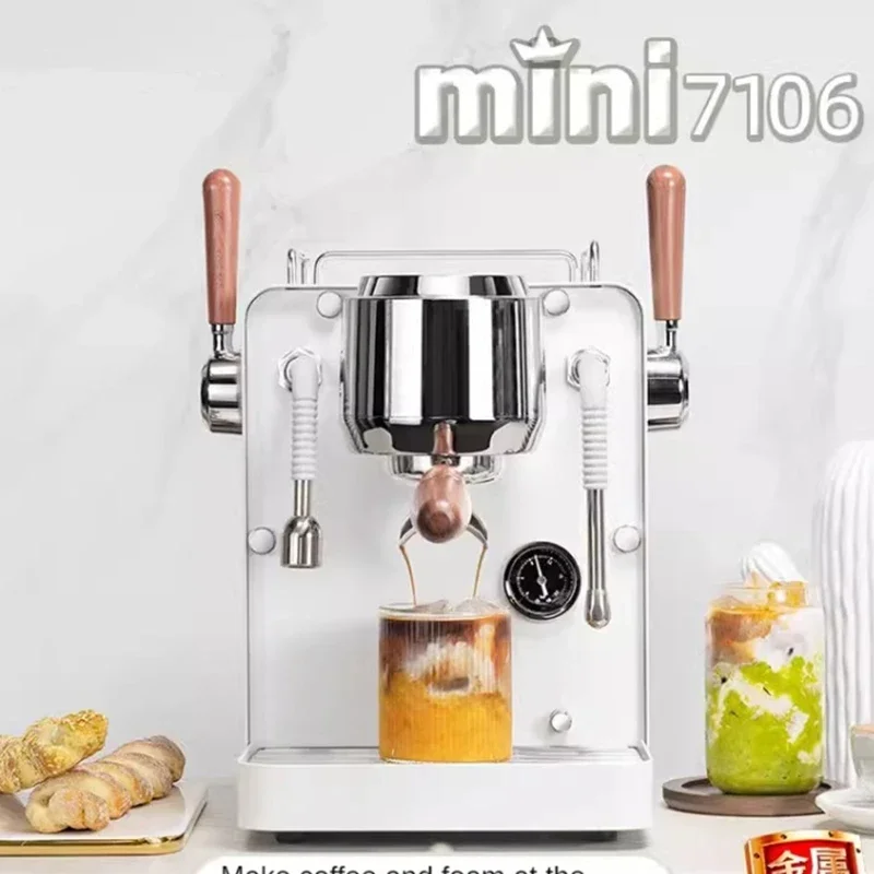 

Коммерческий паровой вспениватель молока с двумя помпами и двумя бойлерами; компактная полуавтоматическая кофемашина 220В для домашнего использования.