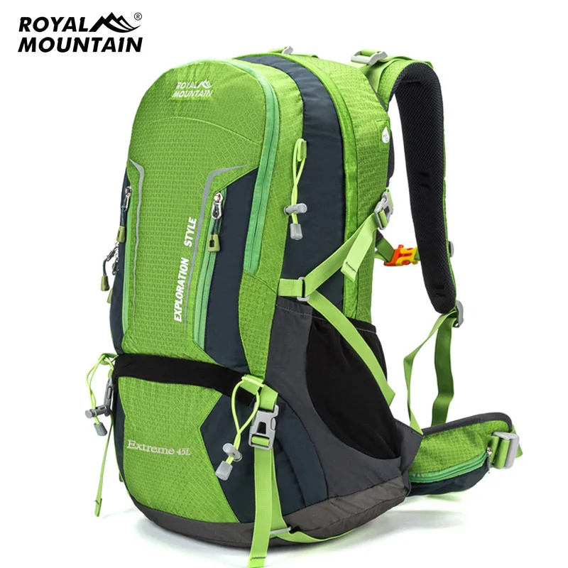 45L في الهواء الطلق تسلق على ظهره تعليق سعة كبيرة التخييم السفر متعددة الوظائف مقاوم للماء حقيبة كتف خفيفة الوزن #1
