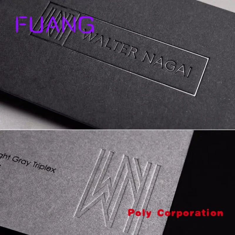 Custom  Luxury Colored Edge Letterpress cotton paper custom printing business cards